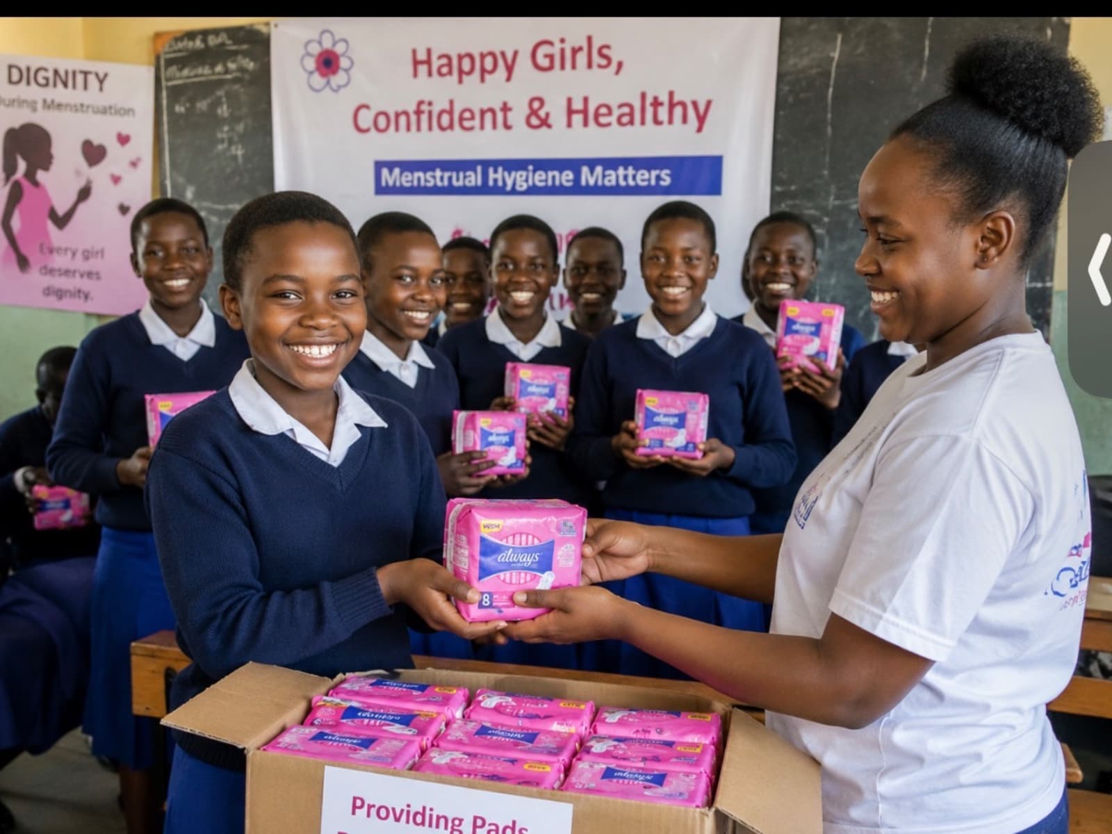 Helping girls in challenging environments manage their menstruation safely, confidently
